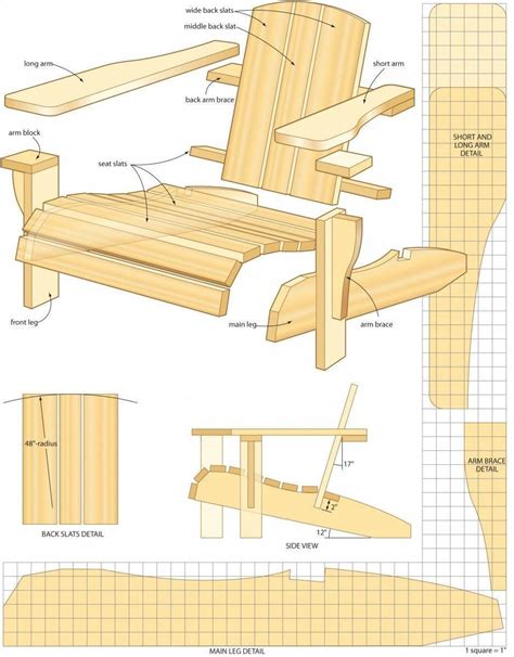 oversized adirondack chair plans free.